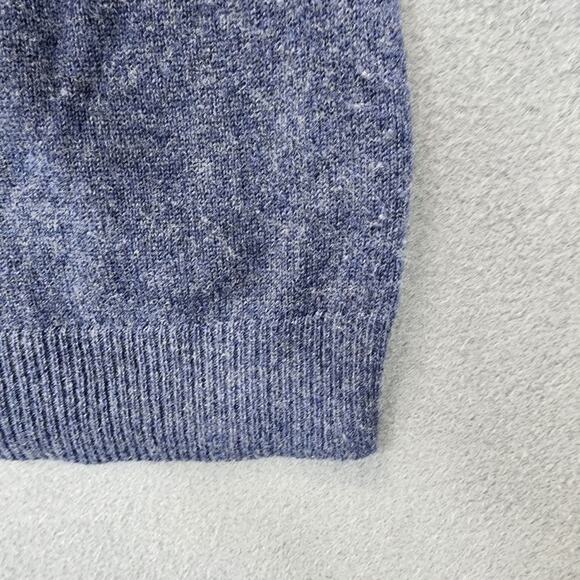 Talbots Womens Cashmere Sweater Medium Blue 3/4 Sleeve Classic Preppy Office Y2K - Picture 8 of 8